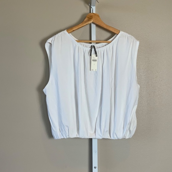 Anthropologie Crop Bubble-Hem Tank Top - Picture 6 of 16